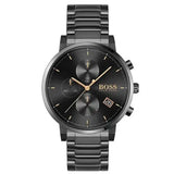 Hugo Boss Integrity Black Dial Black Steel Strap Watch for Men - 1513780 Buy Now By Hugo Boss