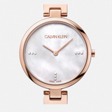 Calvin Klein Authentic Mother of Pearl Dial Rose Gold Mesh Bracelet Watch for Women - K8G2362G Buy Now By Calvin Klein