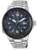Citizen Promaster Nighthawk Eco Drive Navy Blue Dial Silver Steel Strap Watch For Men - BJ7006-56L Buy Now By Citizen