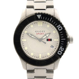 Gucci G Timeless Sport White Dial Silver Steel Strap Watch For Men - YA126250 Buy Now By Gucci