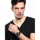 Fossil Dean Chronograph Black Dial Black Steel Strap Watch for Men - FS4721 Buy Now By Fossil