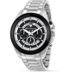 Maserati Traguardo Chronograph Black Dial Silver Steel Strap Watch For Men - R8873612059 Buy Now By Maserati