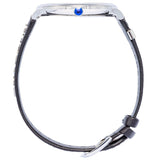 Versace V-Circle Black Manifesto Courage Quartz Silver Dial Black Leather Strap Watch for Men - VBQ080017 Buy Now By Versace