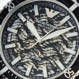 Emporio Armani Meccanico Automatic Black Dial Black Silicone Strap Watch For Men - AR60062 Buy Now By Emporio Armani