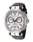 Versace Aion Chronograph White Dial Brown Leather Strap Watch for Men - VBR010017 Buy Now By Versace