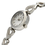 Bulova Crystals White Dial Silver Steel Strap Watch for Women - 96X114 Buy Now By Bulova