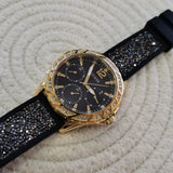 Guess Swirl Quartz Black Dial Black Silicone Strap Watch for Women - W1096L3 Buy Now By Guess