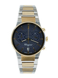 Salvatore Ferragamo Sapphire Chrono Blue Dial Two Tone Steel Strap Watch for Men - SFME00521 Buy Now By Salvatore Ferragamo