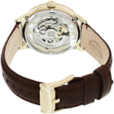 Fossil Townsman Automatic Skeleton Gold Dial Brown Leather Strap Watch for Men - ME3043 Buy Now By Fossil