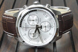 Tissot PR 100 Chronograph Silver Dial Brown Leather Strap Watch for Men - T101.417.16.031.00 Buy Now By Tissot