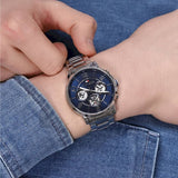 Tommy Hilfiger Keagan Blue Dial Silver Steel Strap Watch for Men - 1791293 Buy Now By Tommy Hilfiger
