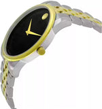 Movado Museum Classic Black Dial Two Tone Steel Strap Watch For Men - 606899 Buy Now By Movado