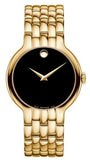 Movado Veturi Quartz Black Dial Gold Steel Strap Watch for Men - 0606934 Buy Now By Movado