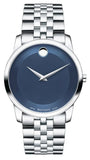 Movado Museum Classic Blue Dial Silver Steel Strap Watch for Men - 606982 Buy Now By Movado