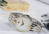 Movado Esperanza Mother of Pearl Dial Two Tone Steel Strap Watch For Women - 0607085 Buy Now By Movado