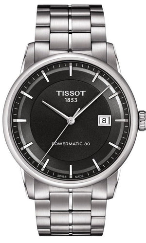 Tissot Luxury Powermatic 80 Grey Dial Silver Steel Strap Watch for Men - T086.407.11.061.00 Buy Now By Tissot