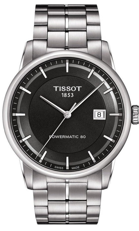Tissot Luxury Powermatic 80 Grey Dial Silver Steel Strap Watch for Men - T086.407.11.061.00 Buy Now By Tissot