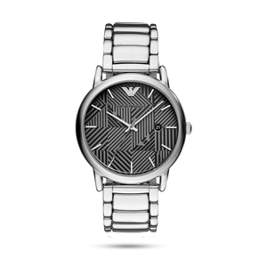 Emporio Armani Classic Quartz Grey Dial Silver Steel Strap Watch For Men - AR11134 Buy Now By Emporio Armani
