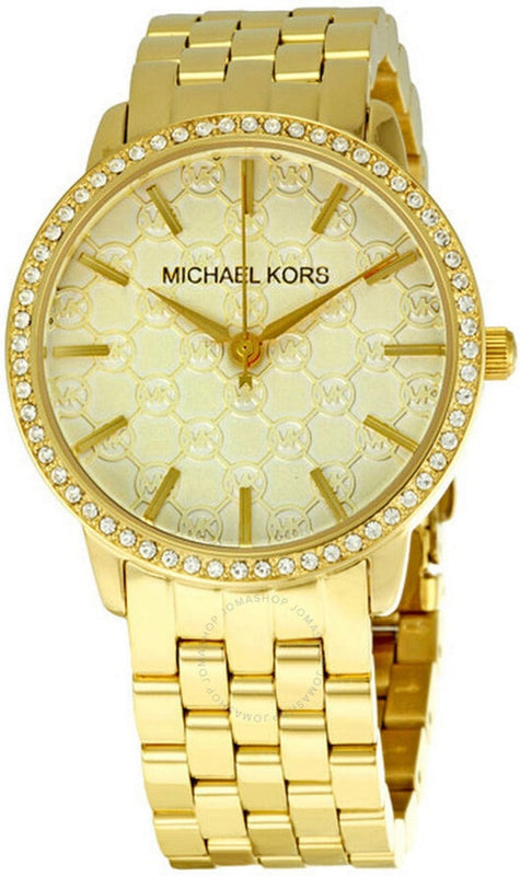 Michael Kors Argyle Glitz Rose Gold Dial Rose Gold Steel Strap Watch For Women - MK3120 Buy Now By Michael Kors