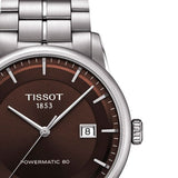 Tissot Luxury Powermatic 80 Brown Dial Silver Steel Strap Watch For Men - T086.407.11.291.00 Buy Now By Tissot
