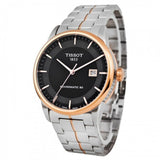Tissot Luxury Powermatic 80 Black Dial Silver Steel Strap Watch For Men - T086.407.22.051.00 Buy Now By Tissot