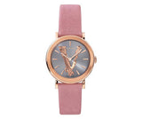 Versace Virtus Quartz Grey Dial Pink Leather Strap Watch for Women - VEHC00319 Buy Now By Versace