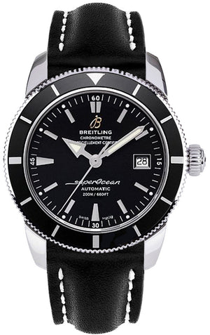 Breitling Superocean Heritage 42mm Black Leather Strap Mens Watch - A1732124 Buy Now By Breitling