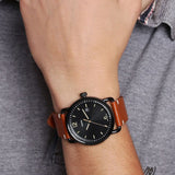 Fossil Commuter Three Hand Date Black Dial Brown Leather Strap Watch for Men - FS5276 Buy Now By Fossil