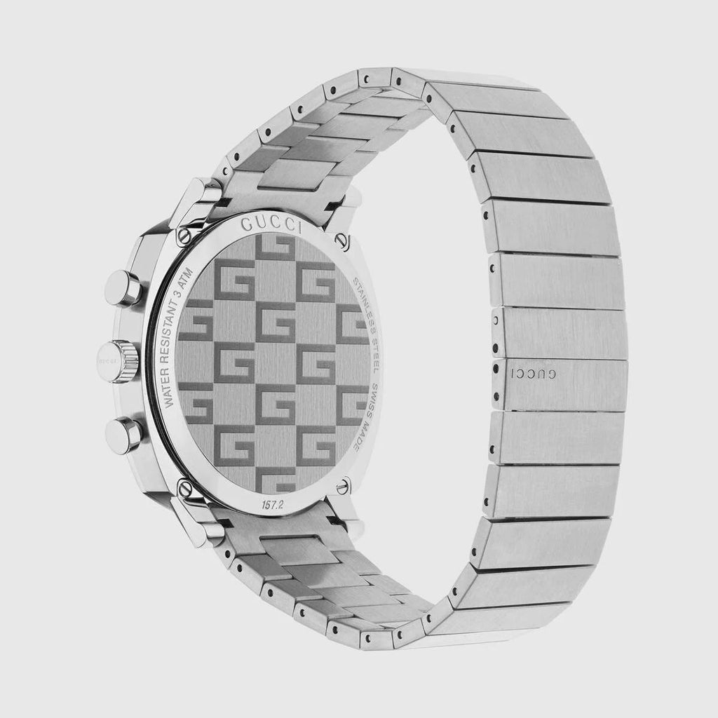 Gucci Grip Collection Quartz Silver Dial Silver Steel Strap Watch For Men - YA157302 Buy Now By Gucci