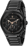 Maserati Triconic Quartz Black Dial Black Steel Strap Watch For Men - R8873639003 Buy Now By Maserati