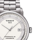 Tissot T Classic Luxury Powermatic 80 White Dial Silver Steel Strap Watch For Men - T086.408.11.016.00 Buy Now By Tissot