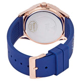 Guess Swirl Analog Quartz White Dial Blue Rubber Strap Watch for Women - W1096L4 Buy Now By Guess