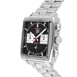Tag Heuer Monaco Automatic Chronograph Black Dial Silver Steel Strap Watch for Men - CBL2113.BA0644 Buy Now By Tag Heuer