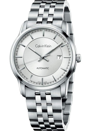 Calvin Klein Infinity Automatic Silver Dial Silver Steel Strap Watch for Men - K5S34146 Buy Now By Calvin Klein