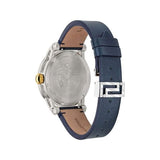 Versace Viamond Quartz White Dial Blue Leather Strap Watch For Men - VEPO00120 Buy Now By Versace