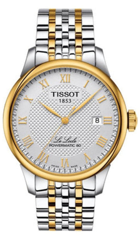 Tissot Le Locle Powermatic 80 Silver Dial Two Tone Steel Strap Watch For Men - T006.407.22.033.01 Buy Now By Tissot