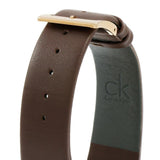Calvin Klein Minimal White Dial Brown Leather Strap Watch for Men - K3M216G6 Buy Now By Calvin Klein
