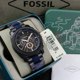 Fossil Machine Chronograph Black Dial Two Tone Steel Strap Watch for Men - FS5164 Buy Now By Fossil