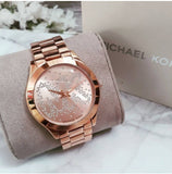 Michael Kors Slim Runway Rose Gold Dial Rose Gold Steel Strap Watch for Women - MK3591 Buy Now By Michael Kors