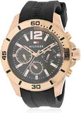 Tommy Hilfiger Sport Multifunction Black Dial Black Rubber Strap Watch for Men - 1791145 Buy Now By Tommy Hilfiger