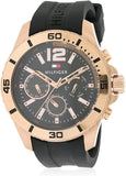 Tommy Hilfiger Sport Multifunction Black Dial Black Rubber Strap Watch for Men - 1791145 Buy Now By Tommy Hilfiger