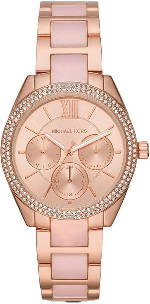 Michael Kors Janelle Multifunction Rose Gold Two Tone Steel Strap Watch For Women - MK7132 Buy Now By Michael Kors