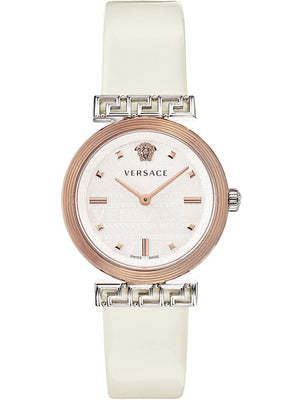 Versace Greca White Dial White Leather Strap Watch for Women - VELW00120 Buy Now By Versace