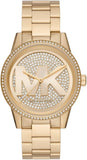 Michael Kors Ritz Pave Crystals Gold Dial Gold Steel Strap Watch for Women - MK6862 Buy Now By Michael Kors
