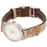 Coach Perry White Dial Brown Floral Leather Strap Watch for Women - 14502873 Buy Now By Coach