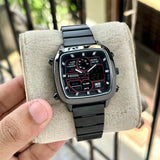 Fossil Retro Analog-Digital Black Dial Black Steel Strap Watch for Men - FS5891 Buy Now By Fossil