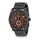 Fossil Machine Chronograph Black Dial Black Steel Strap Watch for Men - FS4682 Buy Now By Fossil