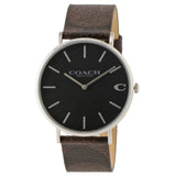 Coach Charles Black Dial Brown Leather Strap Watch for Women - 14602156 Buy Now By Coach