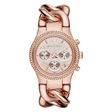 Michael Kors Runway Rose Gold Dial Rose Gold Steel Strap Watch for Women - MK3247 Buy Now By Michael Kors