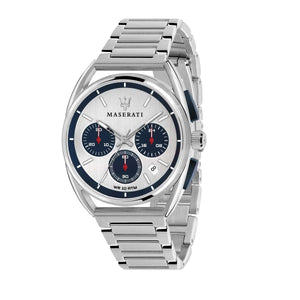 Maserati Trimarano Chronograph Silver Dial Silver Stainless Steel Strap Watch For Men - R8873632001 Buy Now By Maserati